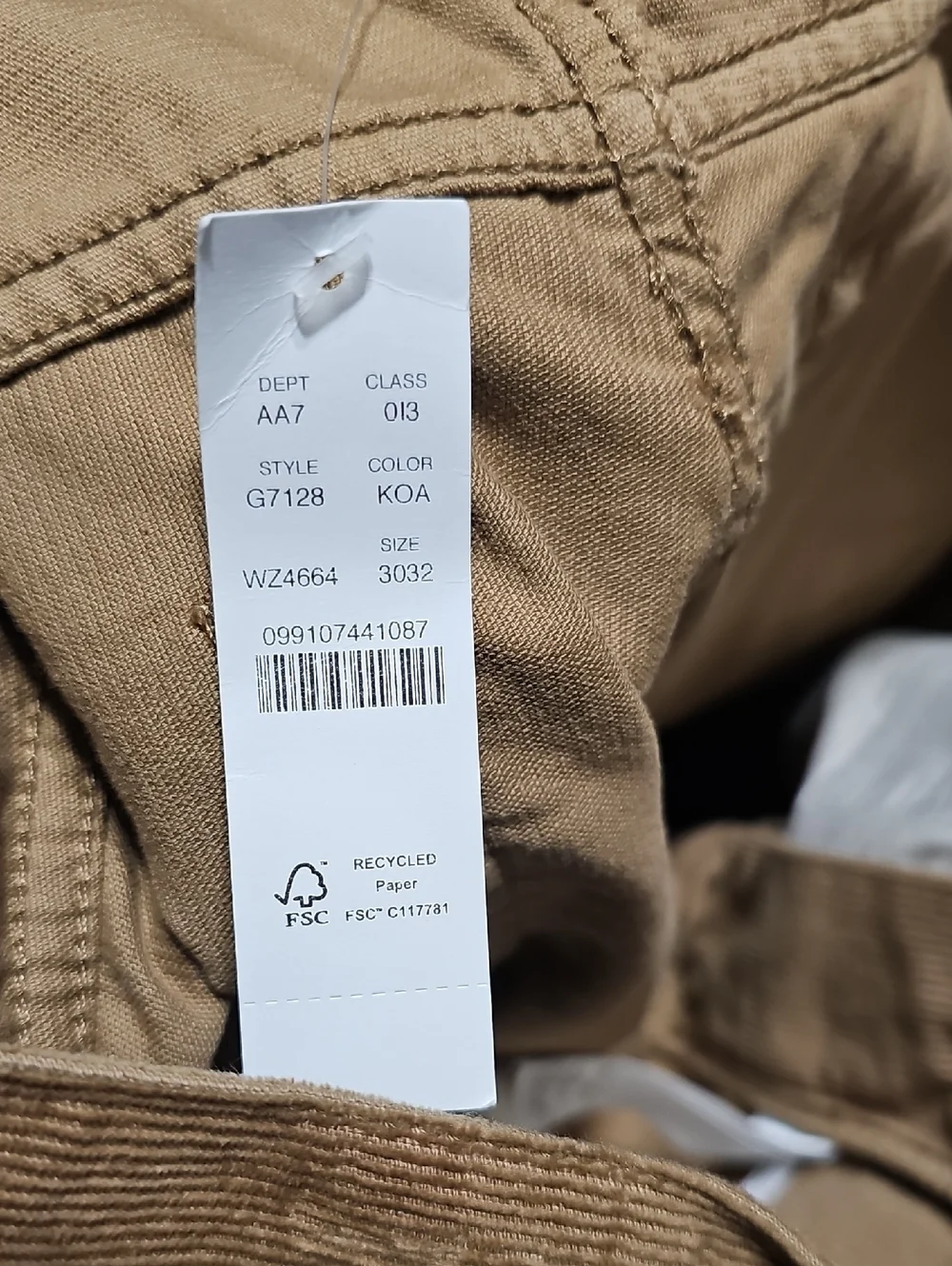 J. Crew 484 Corduroy Slim Straight Pants Size 30x32 New